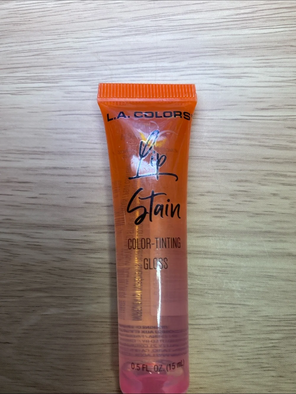 L.A. Colors Lip Stain Color-Tinting Gloss - Orange Pink Sheer